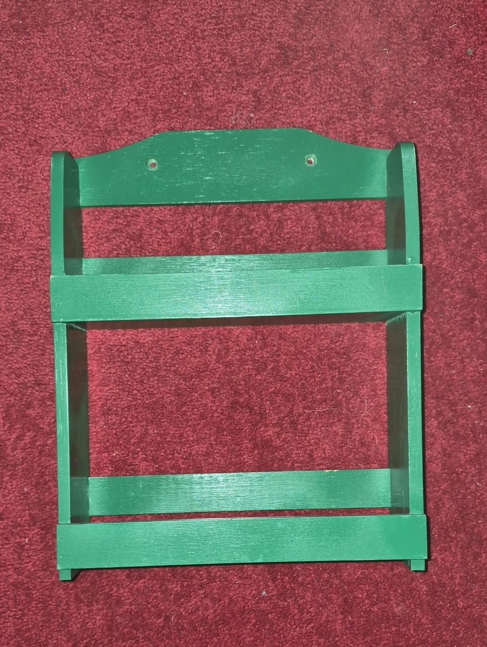 Vibrant Green Small Wooden Wall Shelf / Spice Rack ✨